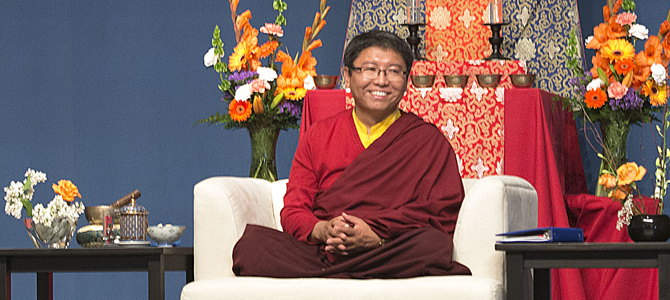 Tsoknyi RInpoche teaching at the 2013 Path of Liberation Retreat, St Johns University