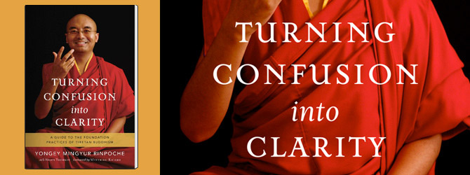 Mingyur Rinpoche's new book - Turning Confusion into Clarity. Available now at store.tergar.org